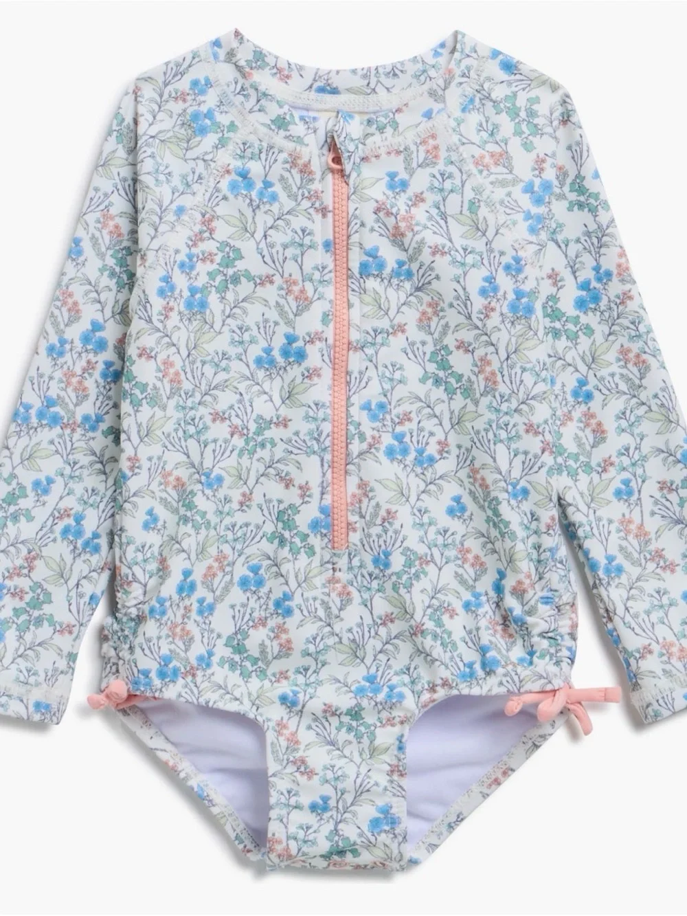 Oshkosh B’gosh Kids Long-Sleeve Floral Rash Guard Swimsuit. Size 24 months.